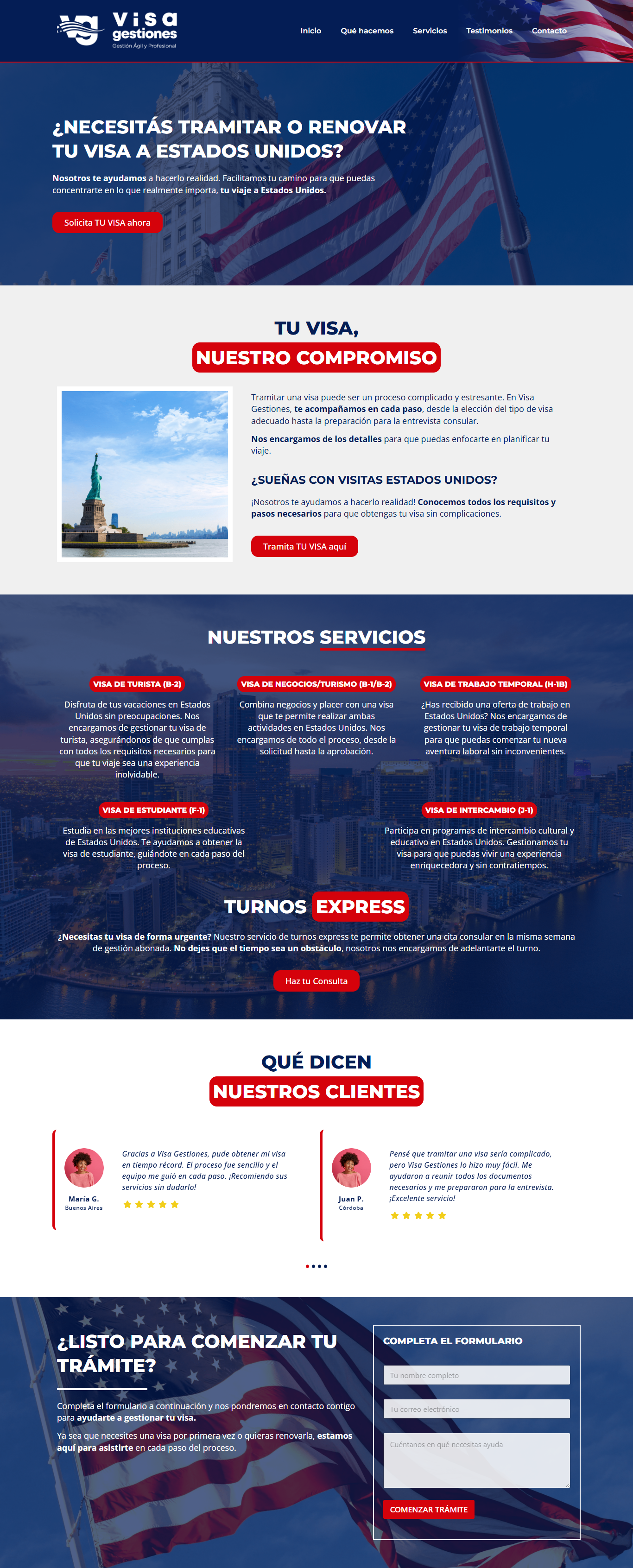 Homepage de la página web Turismo Alemar